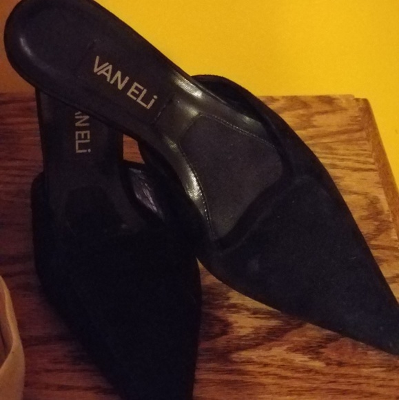 Van Eli Suede Slide Kitten Heel - Picture 4 of 8